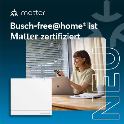 Matter-Zertifizierung für Busch-free@home®